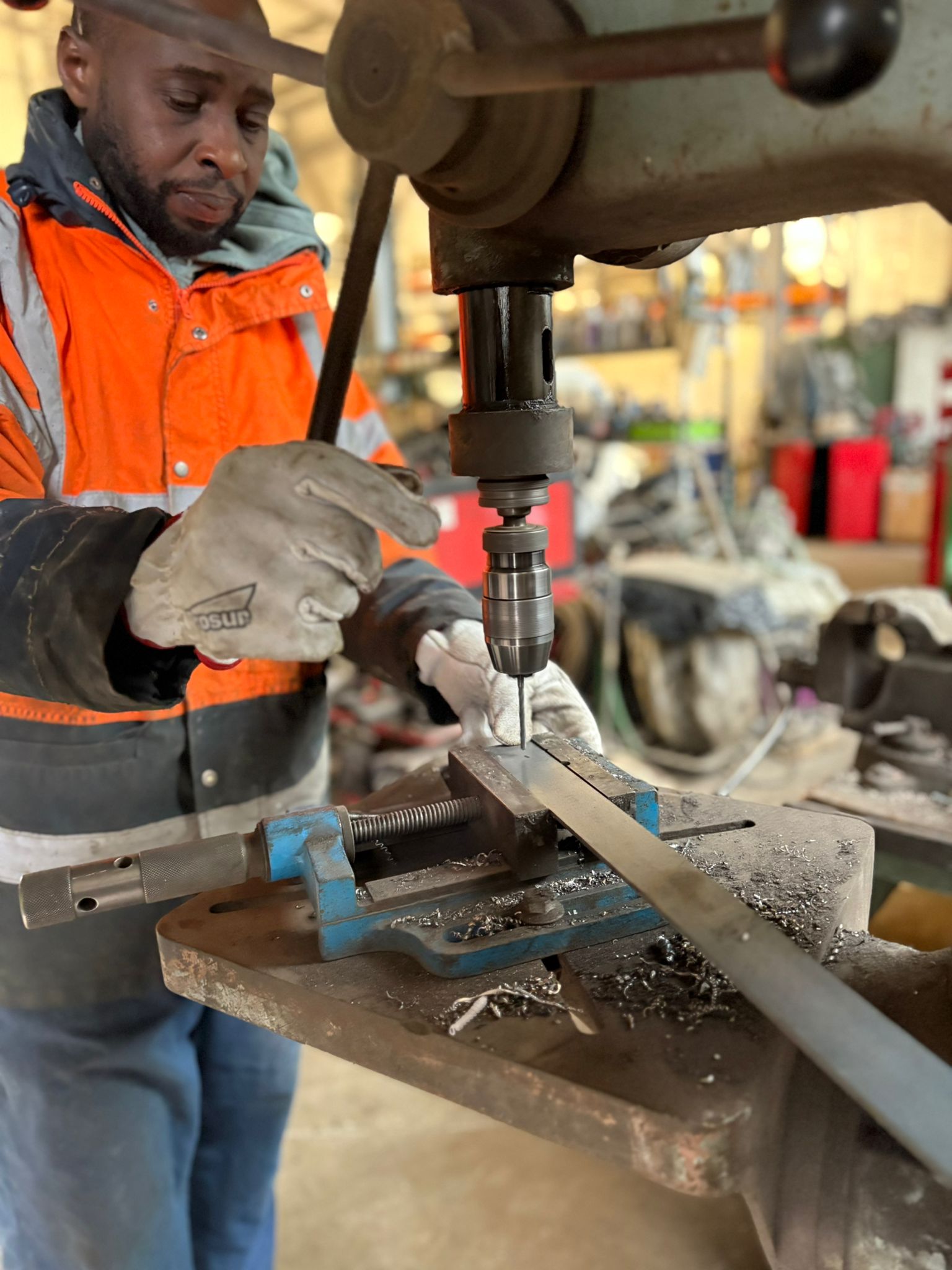 Soudeur au travail